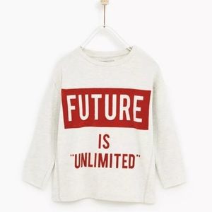 Zara Future Is Unlimited Pullover Boys size 10